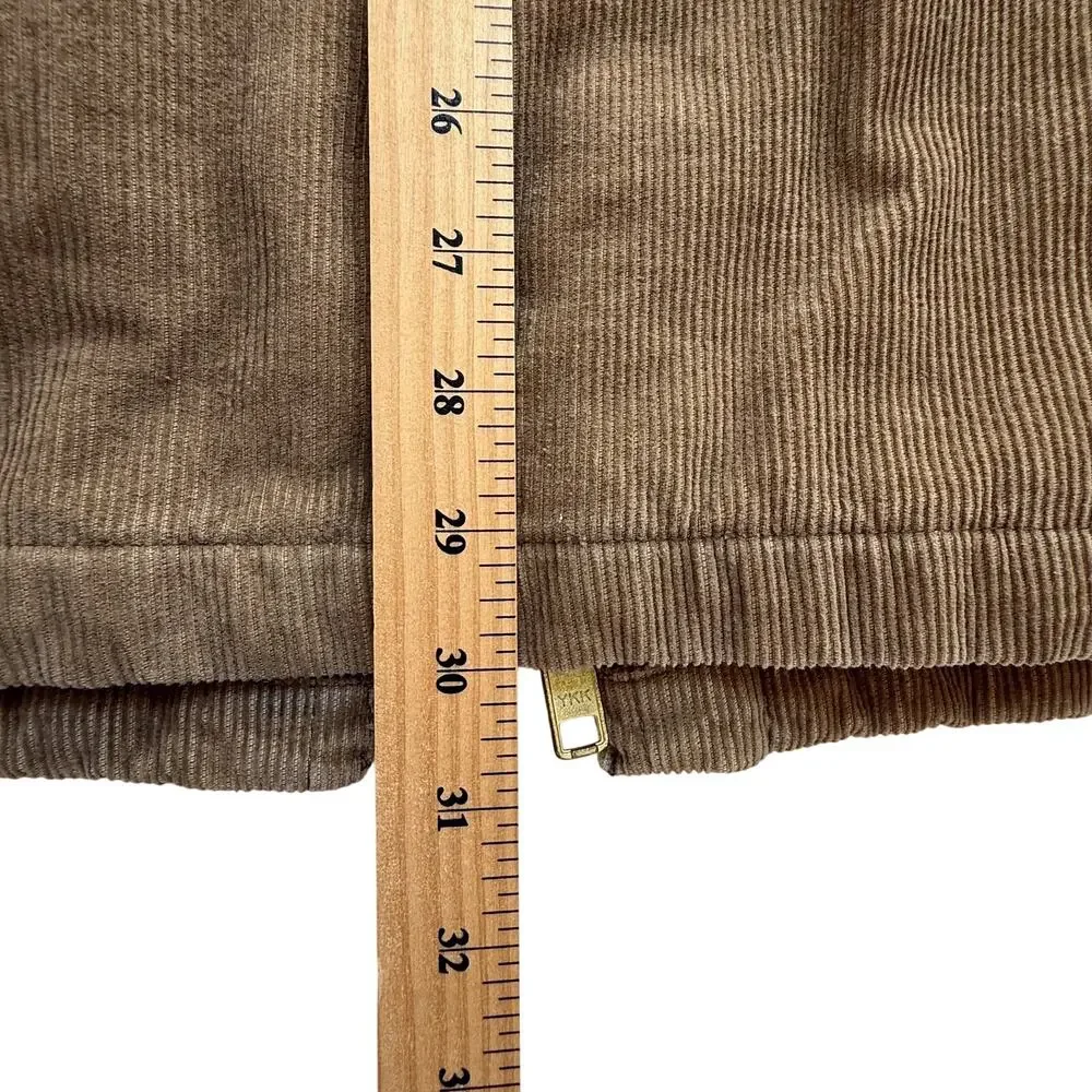 VTG Y2K Gap Corduroy Jacket Mens sz XL Tan Sherpa Lined Western Boho